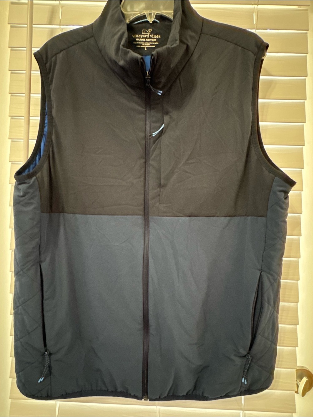 Vineyard Vines Men's Two-Tone Navy & Dark Blue Marine Air Vest L